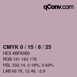 Color code: CMYK 0 / 15 / 8 / 25 | qconv.com