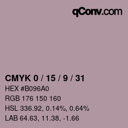 Color code: CMYK 0 / 15 / 9 / 31 | qconv.com