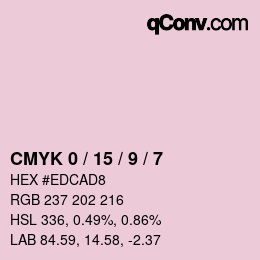 Color code: CMYK 0 / 15 / 9 / 7 | qconv.com