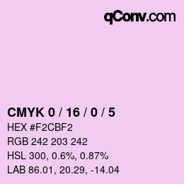 Color code: CMYK 0 / 16 / 0 / 5 | qconv.com