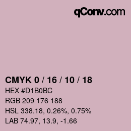 Color code: CMYK 0 / 16 / 10 / 18 | qconv.com