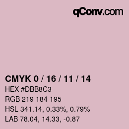 Color code: CMYK 0 / 16 / 11 / 14 | qconv.com