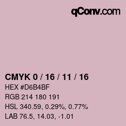 Color code: CMYK 0 / 16 / 11 / 16 | qconv.com