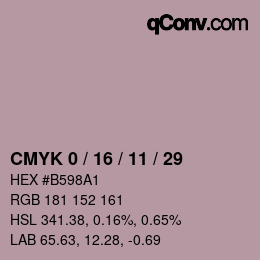 Color code: CMYK 0 / 16 / 11 / 29 | qconv.com