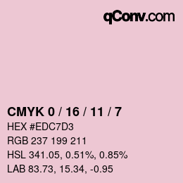 Color code: CMYK 0 / 16 / 11 / 7 | qconv.com