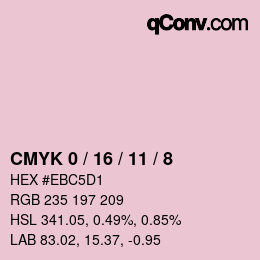 Color code: CMYK 0 / 16 / 11 / 8 | qconv.com