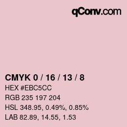 Color code: CMYK 0 / 16 / 13 / 8 | qconv.com