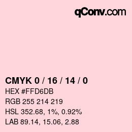 Color code: CMYK 0 / 16 / 14 / 0 | qconv.com
