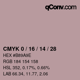 Color code: CMYK 0 / 16 / 14 / 28 | qconv.com