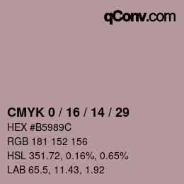 Color code: CMYK 0 / 16 / 14 / 29 | qconv.com