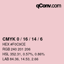 Color code: CMYK 0 / 16 / 14 / 6 | qconv.com