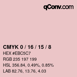 カラーコード: CMYK 0 / 16 / 15 / 8 | qconv.com