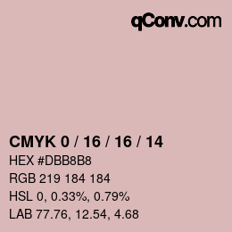 カラーコード: CMYK 0 / 16 / 16 / 14 | qconv.com