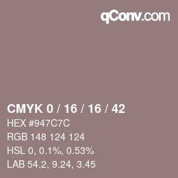 Color code: CMYK 0 / 16 / 16 / 42 | qconv.com