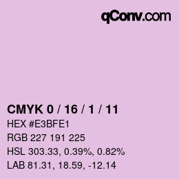カラーコード: CMYK 0 / 16 / 1 / 11 | qconv.com