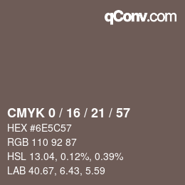 Color code: CMYK 0 / 16 / 21 / 57 | qconv.com