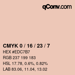 Color code: CMYK 0 / 16 / 23 / 7 | qconv.com