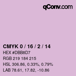 カラーコード: CMYK 0 / 16 / 2 / 14 | qconv.com