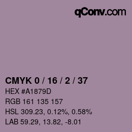 Código de color: CMYK 0 / 16 / 2 / 37 | qconv.com