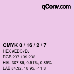 Color code: CMYK 0 / 16 / 2 / 7 | qconv.com