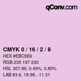 Color code: CMYK 0 / 16 / 2 / 8 | qconv.com