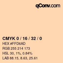 Color code: CMYK 0 / 16 / 32 / 0 | qconv.com