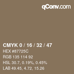 Color code: CMYK 0 / 16 / 32 / 47 | qconv.com