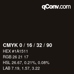Color code: CMYK 0 / 16 / 32 / 90 | qconv.com