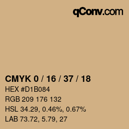 Color code: CMYK 0 / 16 / 37 / 18 | qconv.com