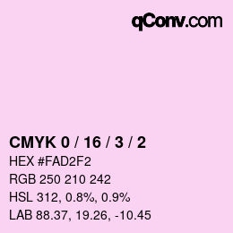 Color code: CMYK 0 / 16 / 3 / 2 | qconv.com