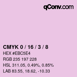 Color code: CMYK 0 / 16 / 3 / 8 | qconv.com