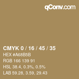 Color code: CMYK 0 / 16 / 45 / 35 | qconv.com