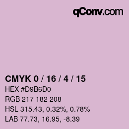 Color code: CMYK 0 / 16 / 4 / 15 | qconv.com