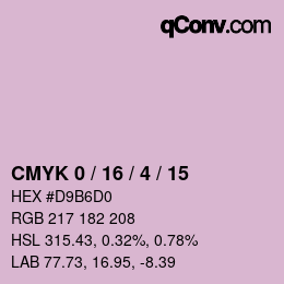 Color code: CMYK 0 / 16 / 4 / 15 | qconv.com