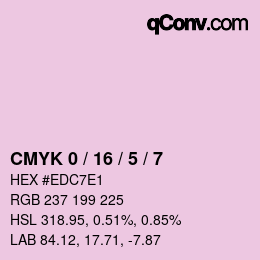 Color code: CMYK 0 / 16 / 5 / 7 | qconv.com