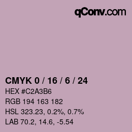 Color code: CMYK 0 / 16 / 6 / 24 | qconv.com