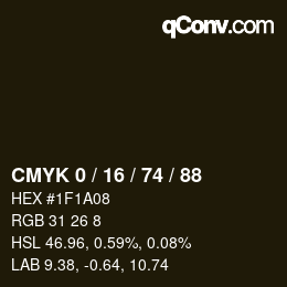 Color code: CMYK 0 / 16 / 74 / 88 | qconv.com