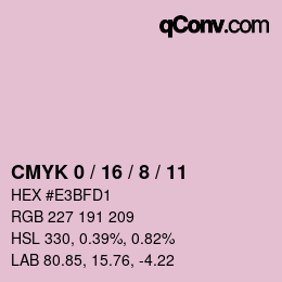 Color code: CMYK 0 / 16 / 8 / 11 | qconv.com