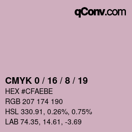 Color code: CMYK 0 / 16 / 8 / 19 | qconv.com