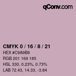 Color code: CMYK 0 / 16 / 8 / 21 | qconv.com