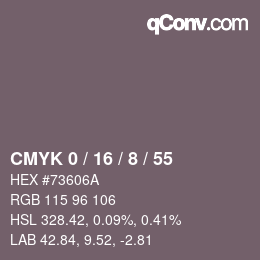 颜色代码: CMYK 0 / 16 / 8 / 55 | qconv.com
