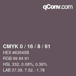 颜色代码: CMYK 0 / 16 / 8 / 61 | qconv.com