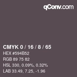 カラーコード: CMYK 0 / 16 / 8 / 65 | qconv.com