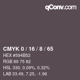 Color code: CMYK 0 / 16 / 8 / 65 | qconv.com