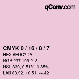 Color code: CMYK 0 / 16 / 8 / 7 | qconv.com