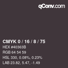 Color code: CMYK 0 / 16 / 8 / 75 | qconv.com