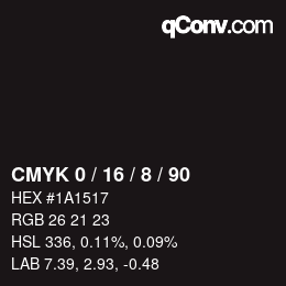 Color code: CMYK 0 / 16 / 8 / 90 | qconv.com