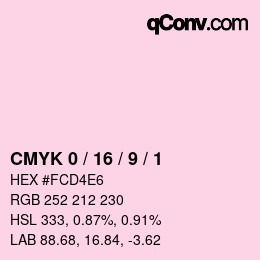 Color code: CMYK 0 / 16 / 9 / 1 | qconv.com