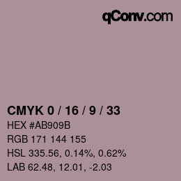 Color code: CMYK 0 / 16 / 9 / 33 | qconv.com