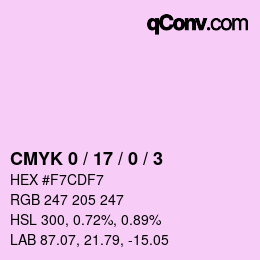 Color code: CMYK 0 / 17 / 0 / 3 | qconv.com